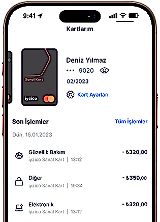 iyzico Mobil Uygulama Üzerinden Kartını Yönet image